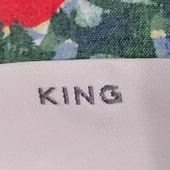 Cuddledown King Monet Impressionist Flat Fitted Pillowcase Wildflower Sheet Set - Picture 7 of 11